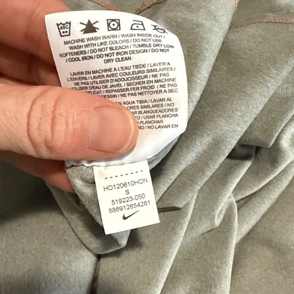 Nike Women's Long Sleeve Top - Gray and Orange - Picture 7 of 9